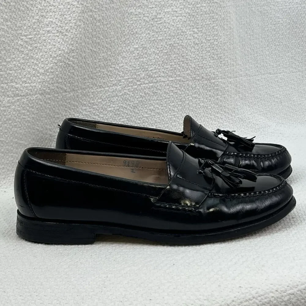 COLE HAAN CITY Mens Sz 9 Office Career Leather Tassel Loafers Shoes